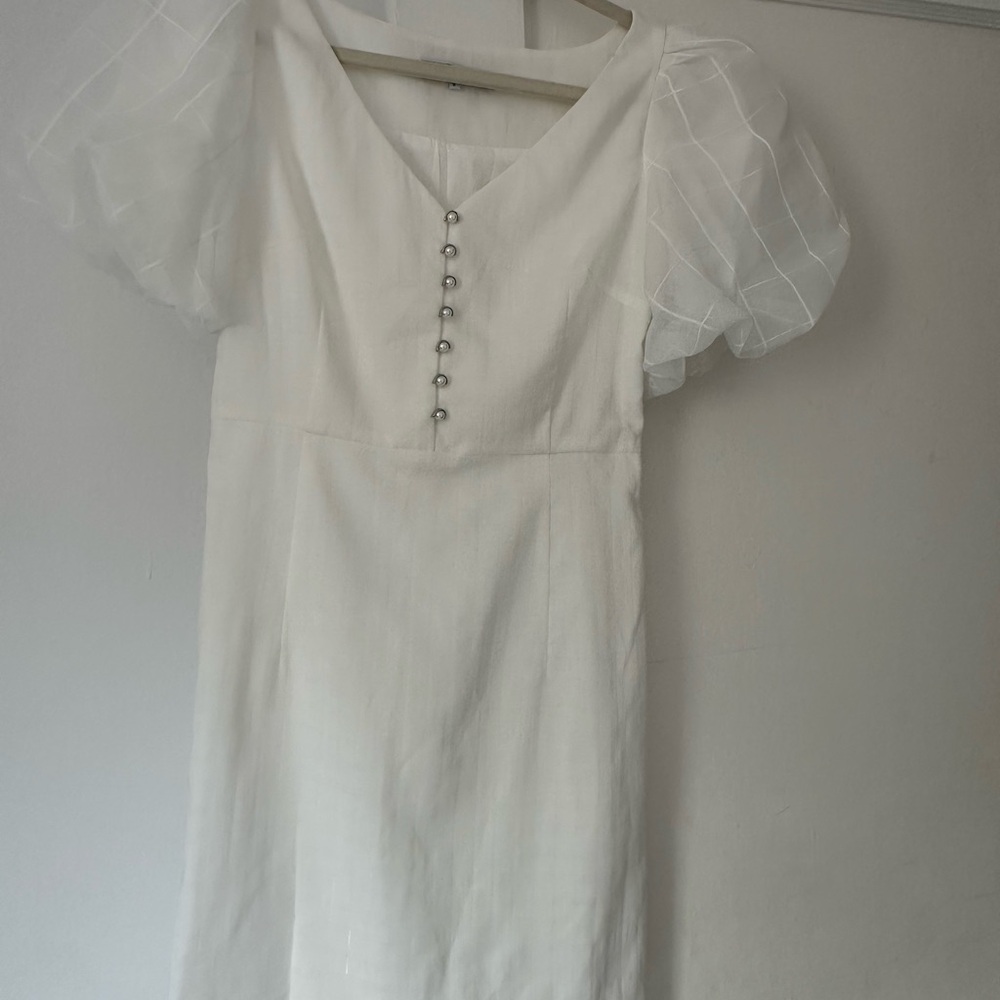 White mini dress size S
